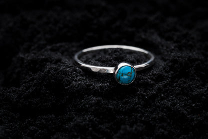 Turquoise Stacking Ring - Silver