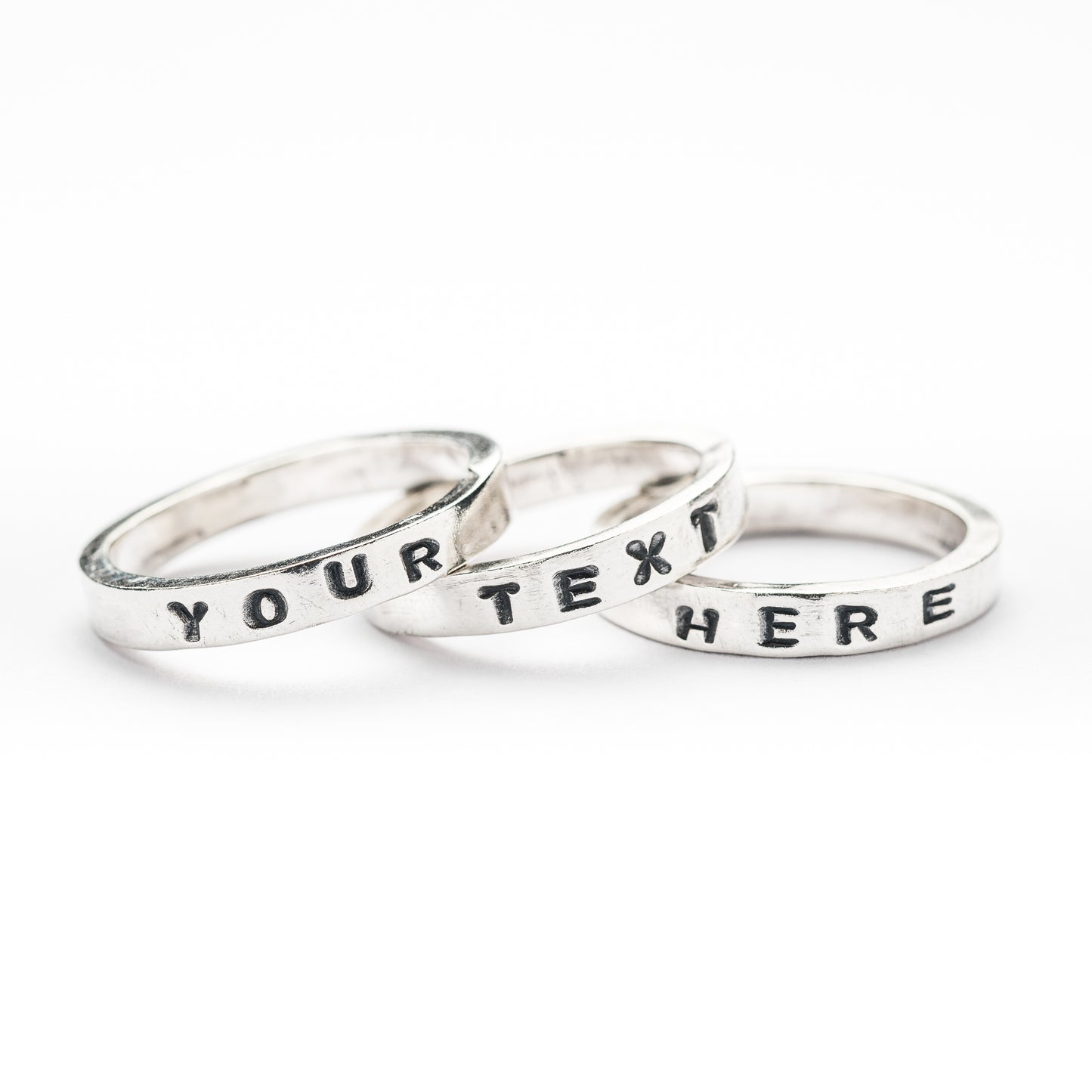 Personalised Stacking Rings