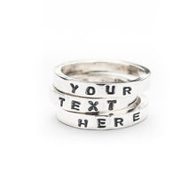 Load image into Gallery viewer, Personalised Stacking Rings

