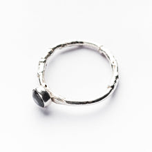 Load image into Gallery viewer, Tourmalated Quartz Woodland Stacking Ring - Size M1/2
