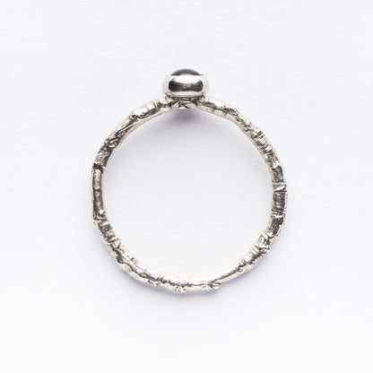 Tourmalated Quartz Woodland Stacking Ring